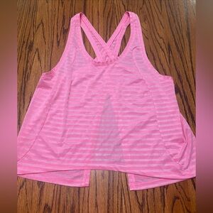 Zyia Nimbus Split Open Back Pink Athletic Tank Top Women’s XL